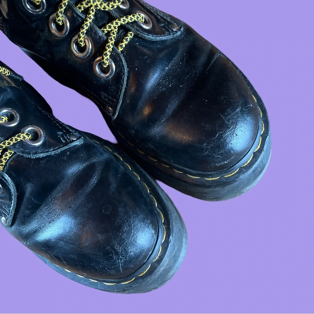 Dr. Martens Black Jadon Max Platform Boots - Picture 4 of 10